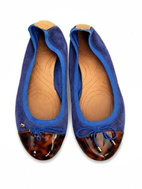 Clarks Blue Leather Ballet Flats – Women’s Size 6.5